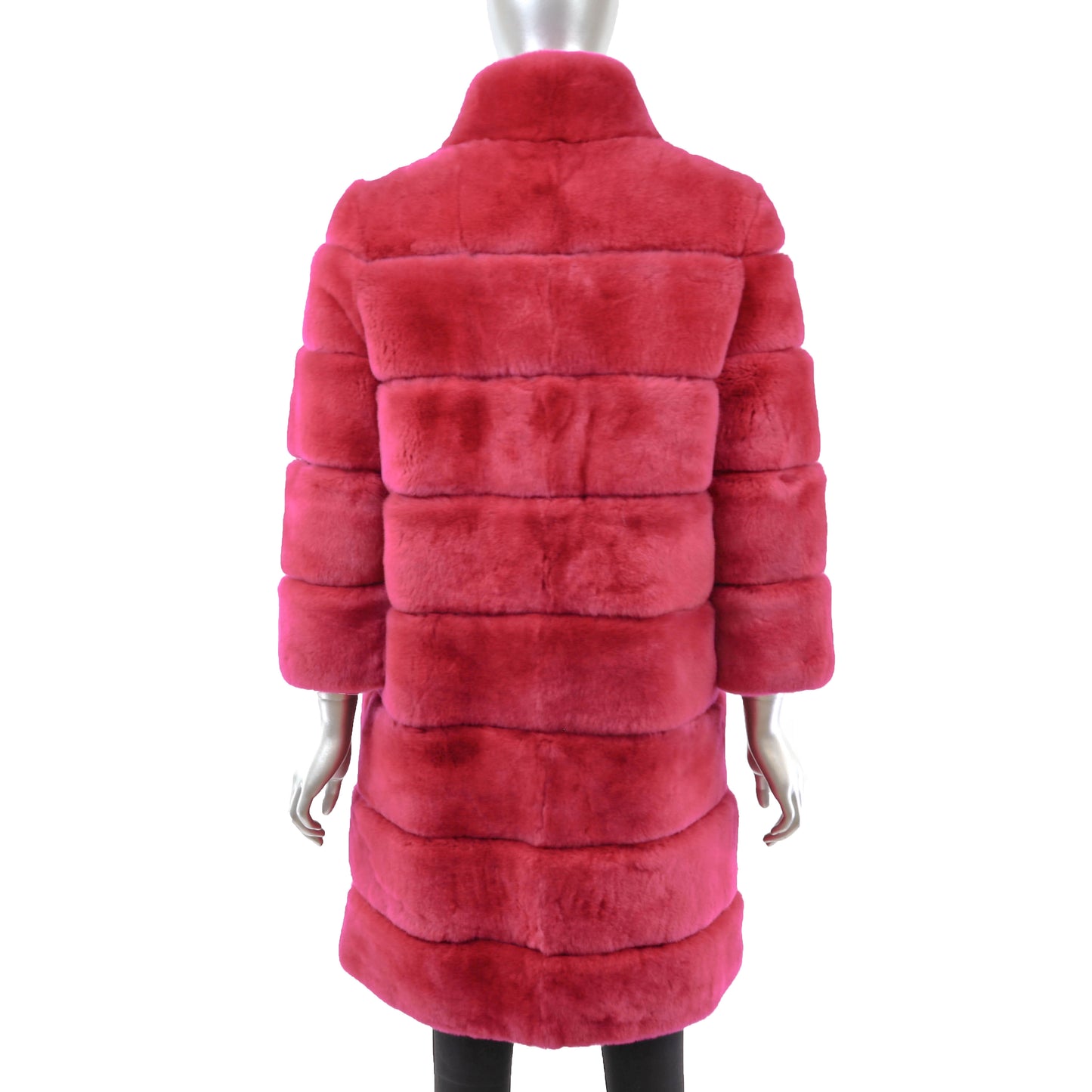 Pink Rex Rabbit Coat- Size M