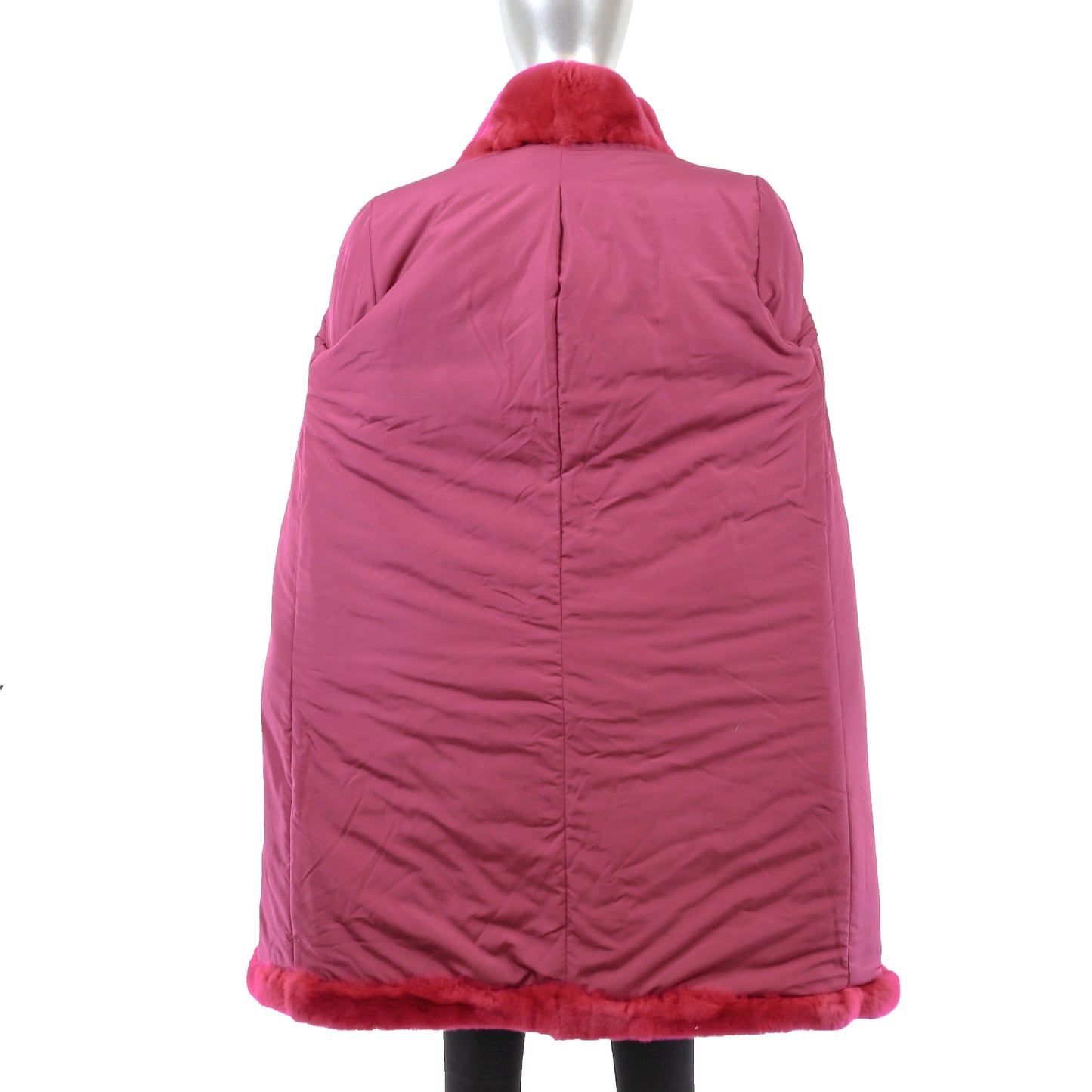 Pink Rex Rabbit Coat- Size M