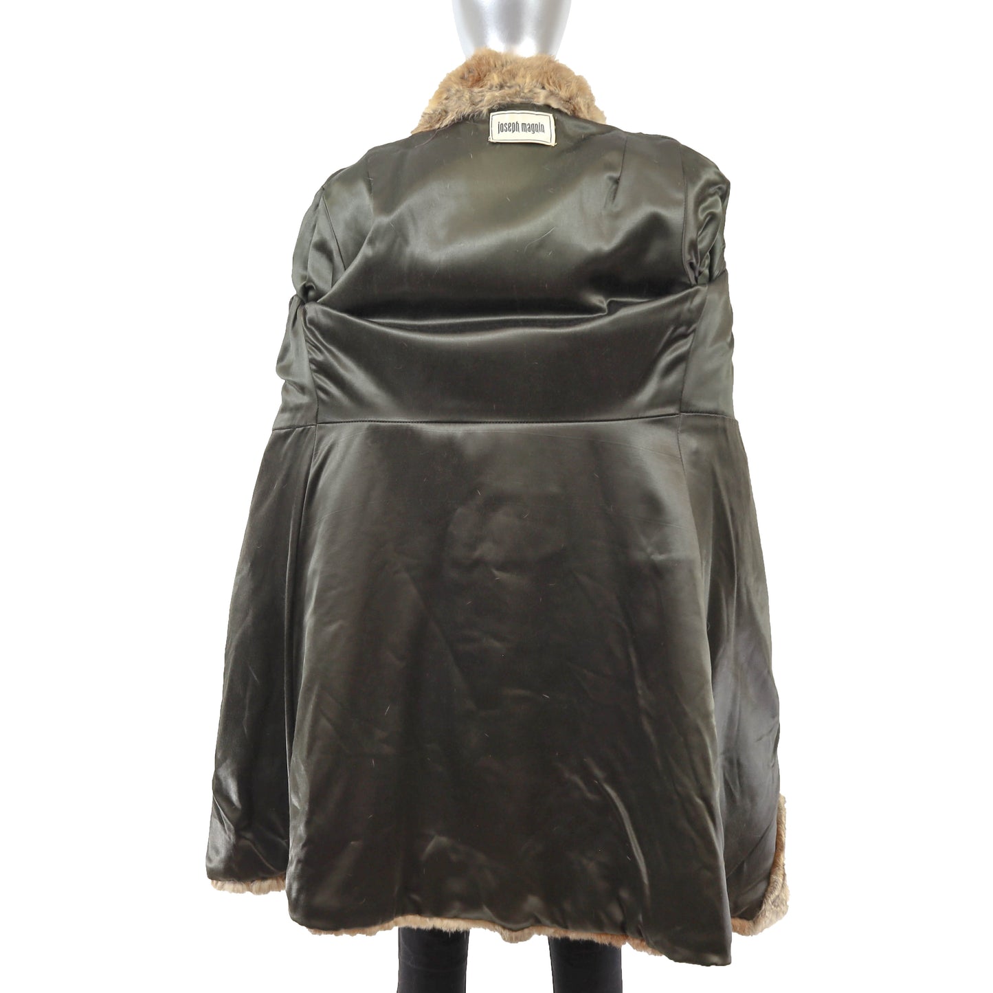 Brown Rabbit Coat- Size S