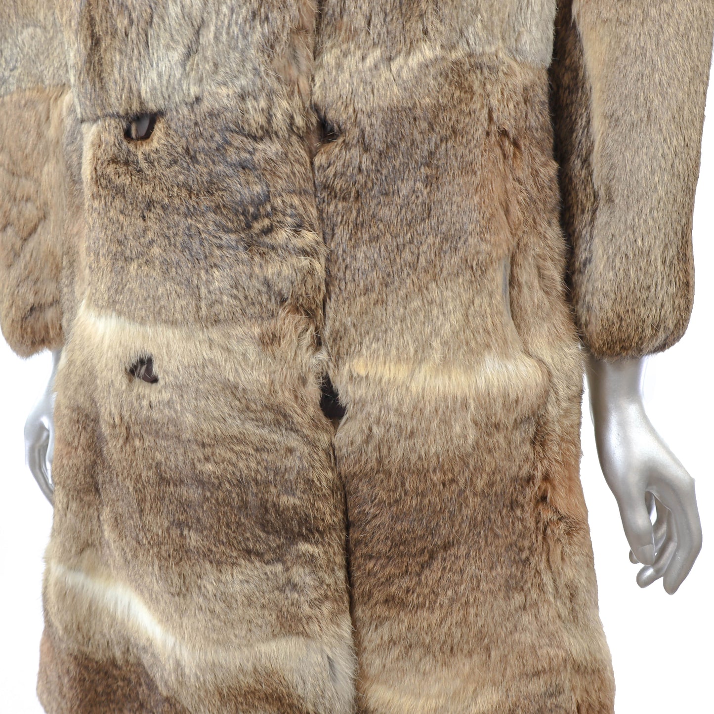 Brown Rabbit Coat- Size S