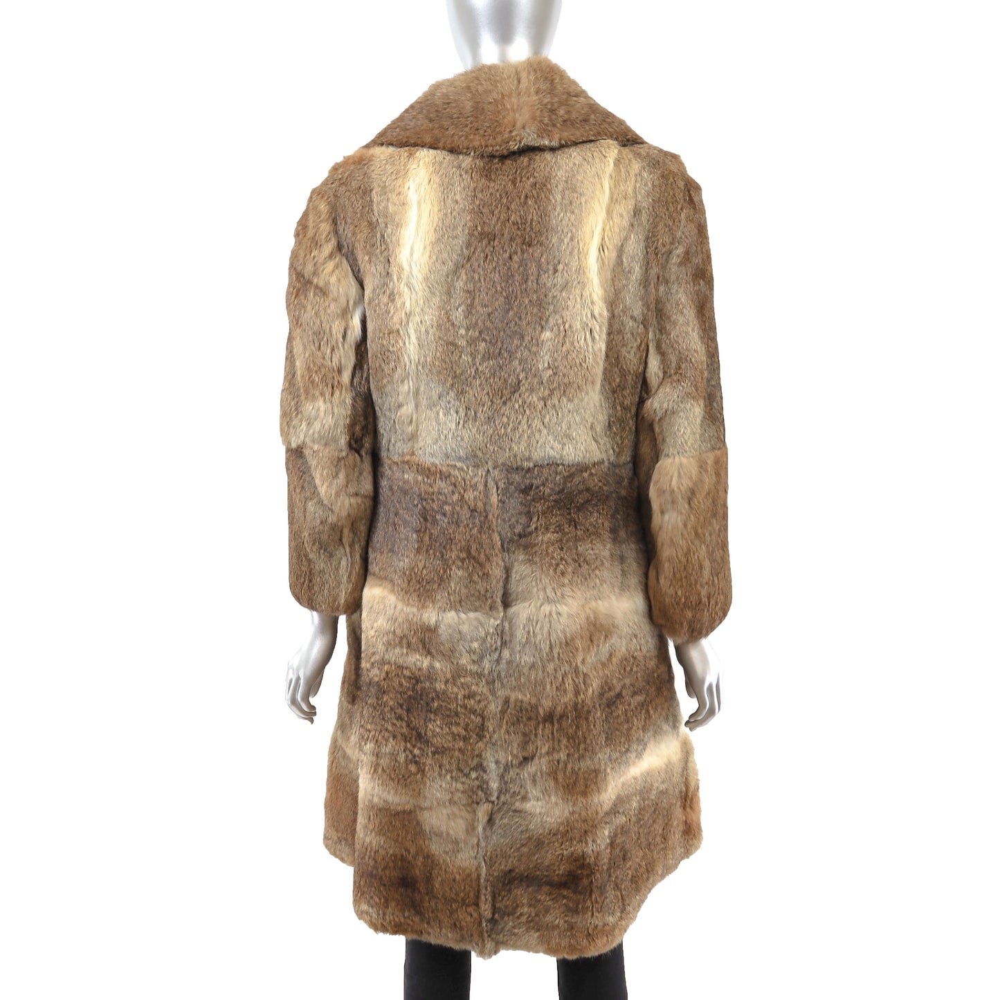 Brown Rabbit Coat- Size S