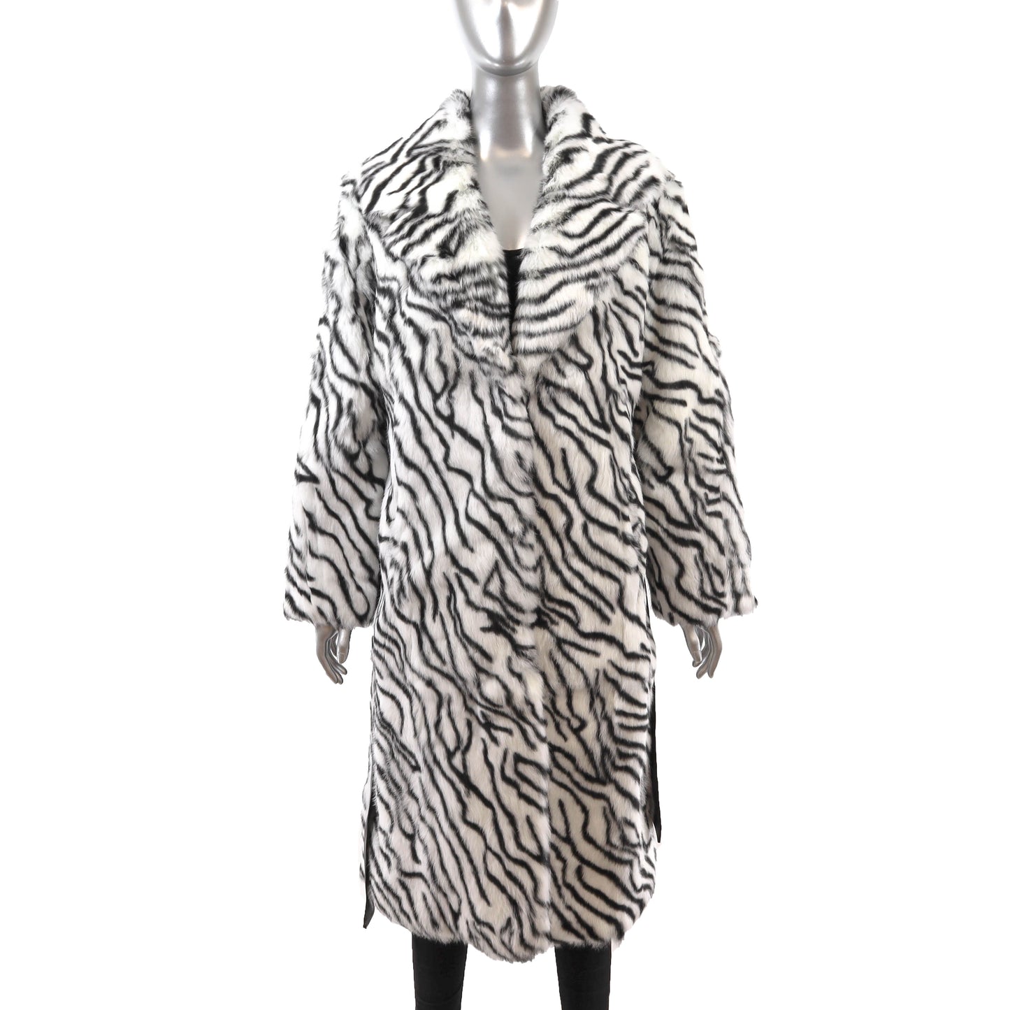 Multicolor Rabbit Coat- Size M