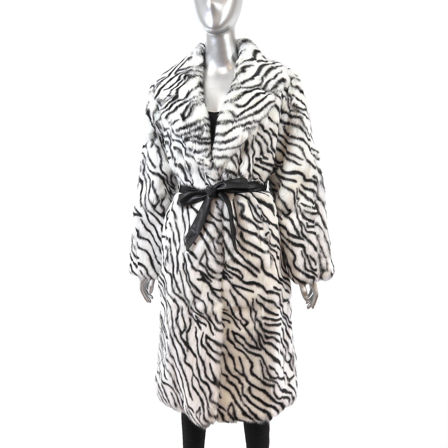 Multicolor Rabbit Coat- Size M