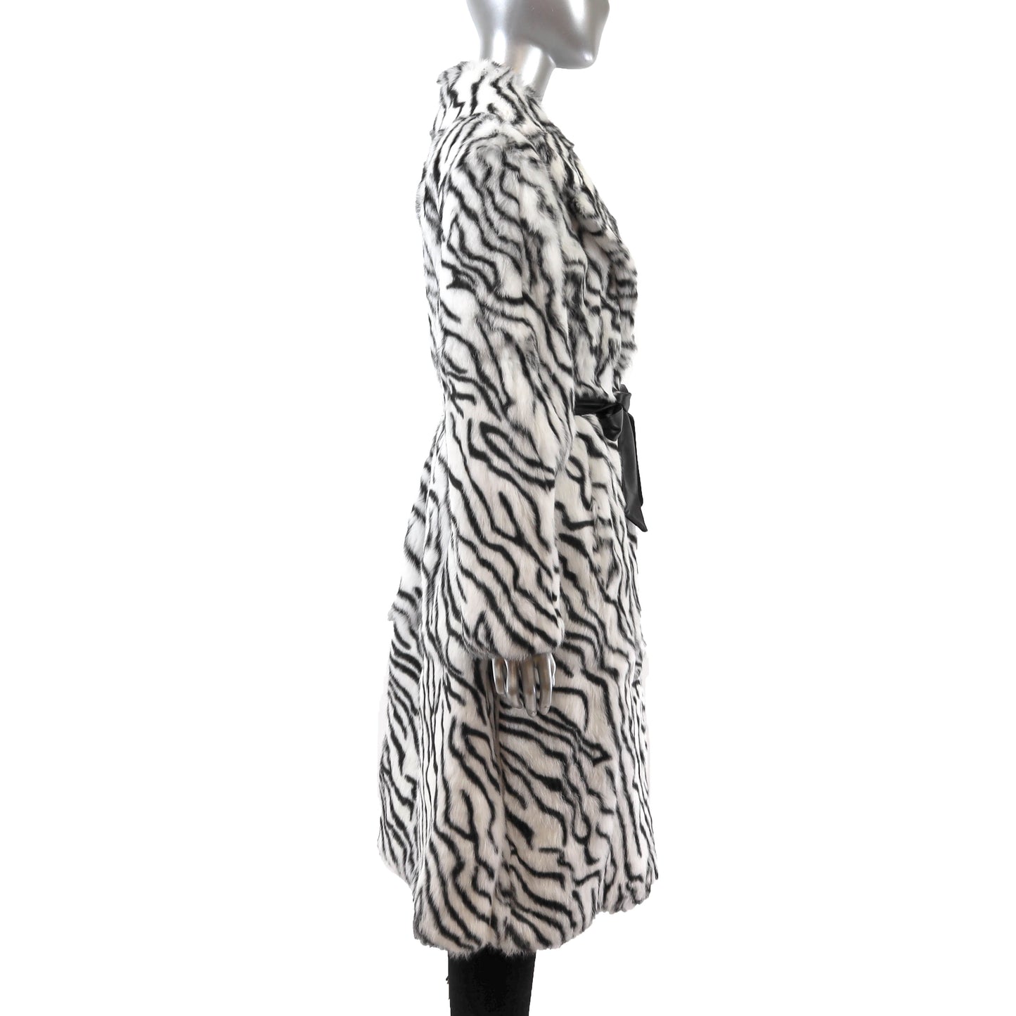 Multicolor Rabbit Coat- Size M