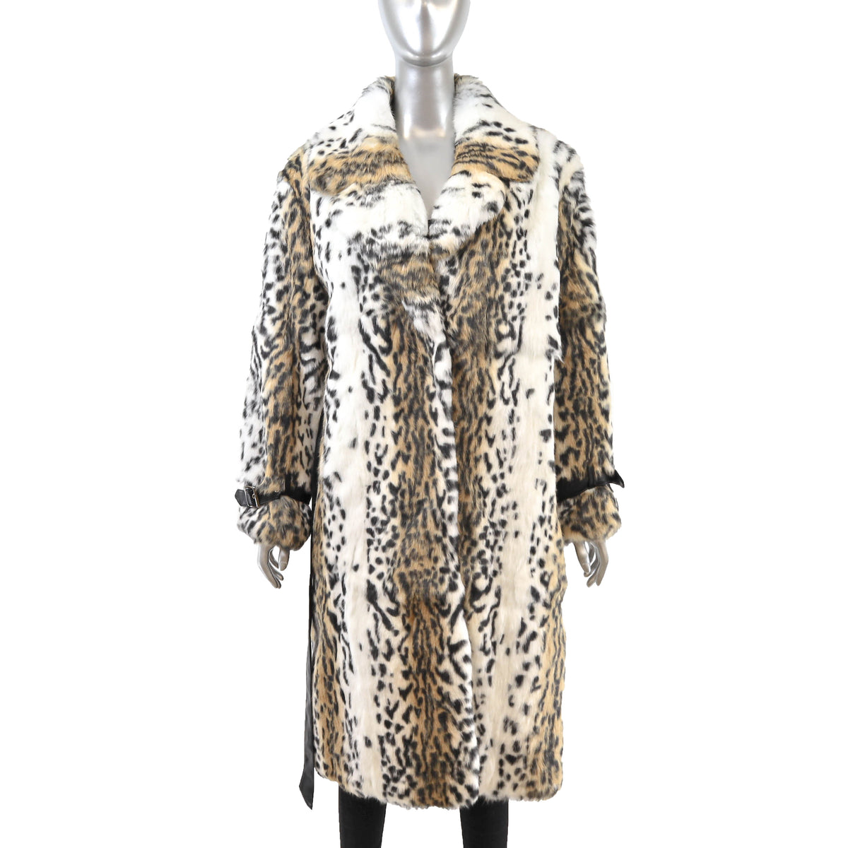 Animal Printed Rabbit Coat- Size M