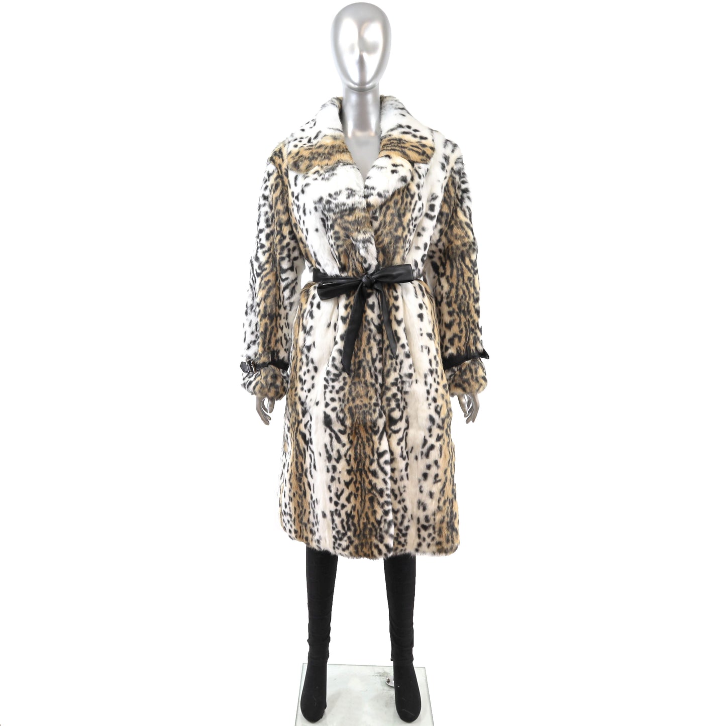 Animal Printed Rabbit Coat- Size M