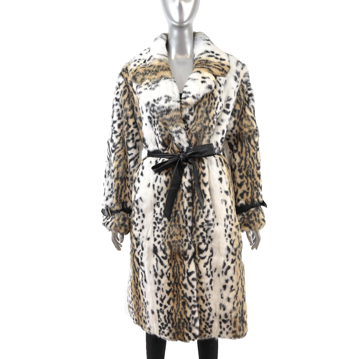 Animal Printed Rabbit Coat- Size M