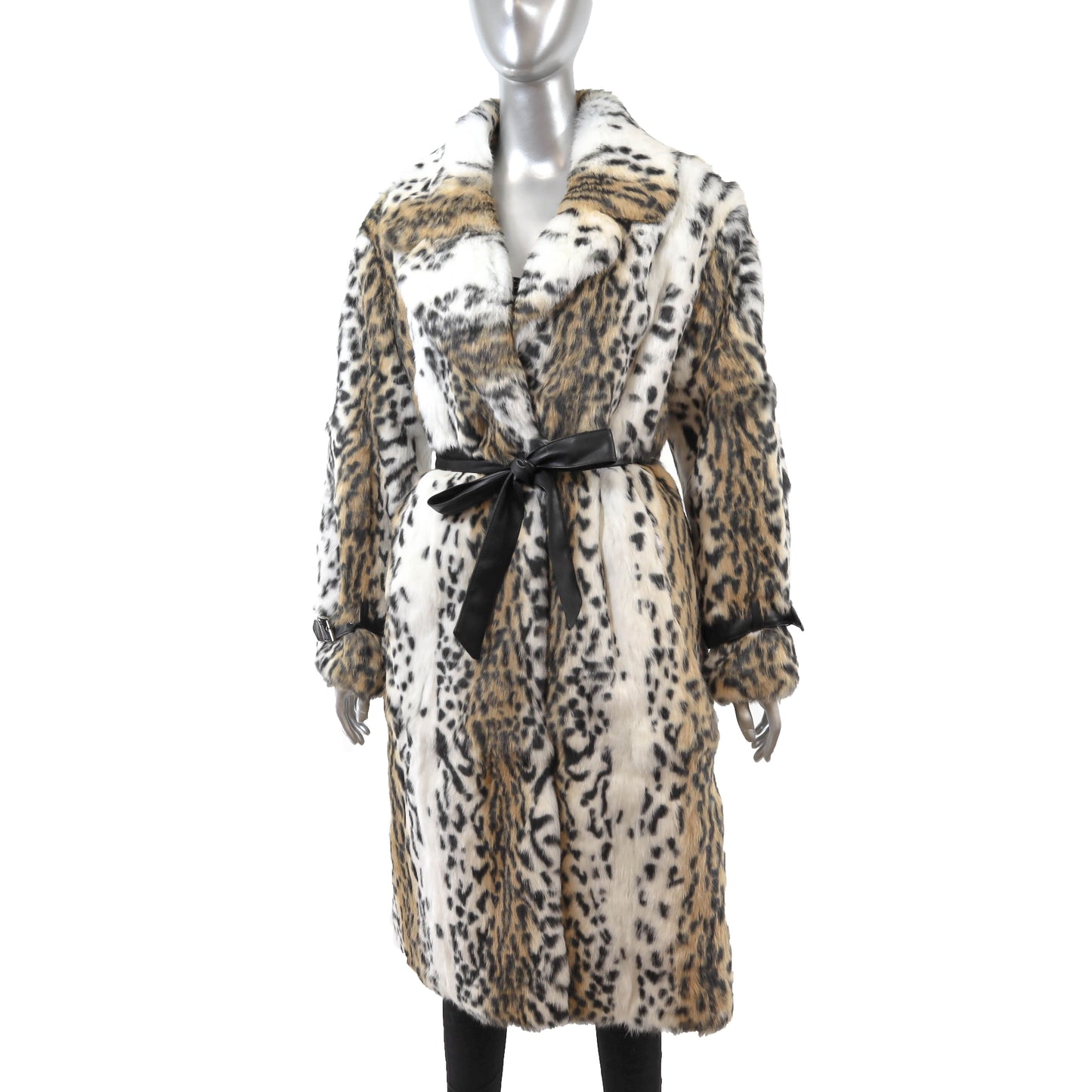 Animal Printed Rabbit Coat- Size M