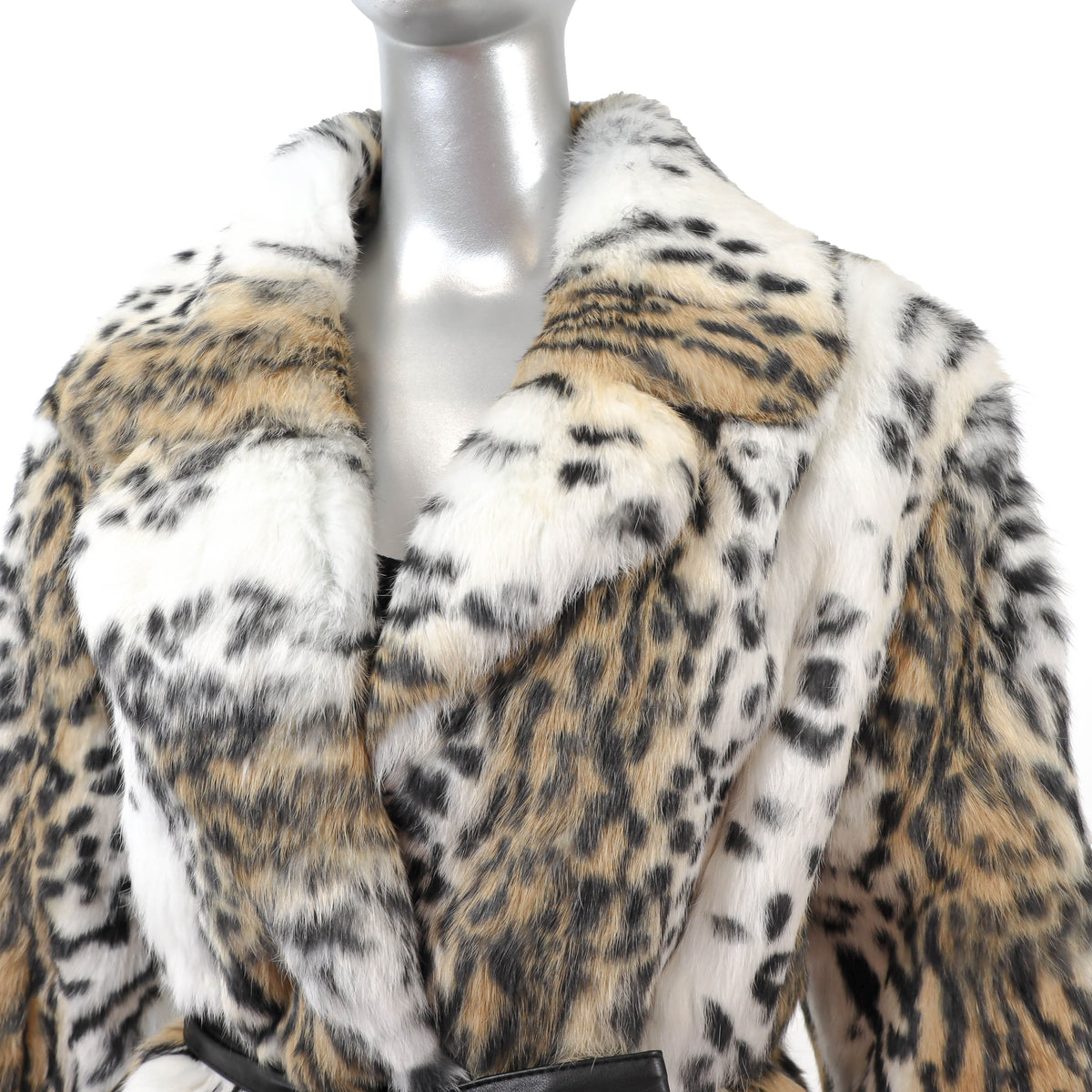 Animal Printed Rabbit Coat- Size M