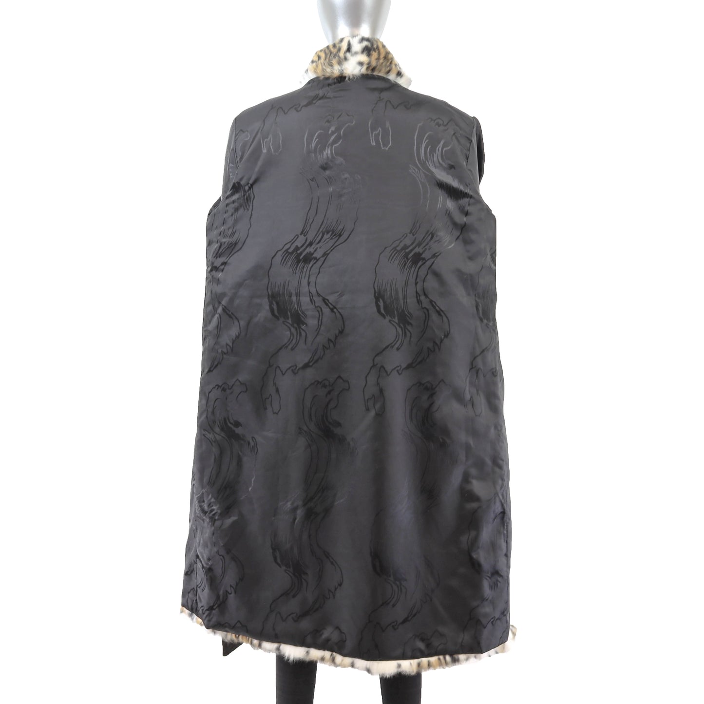 Animal Printed Rabbit Coat- Size M