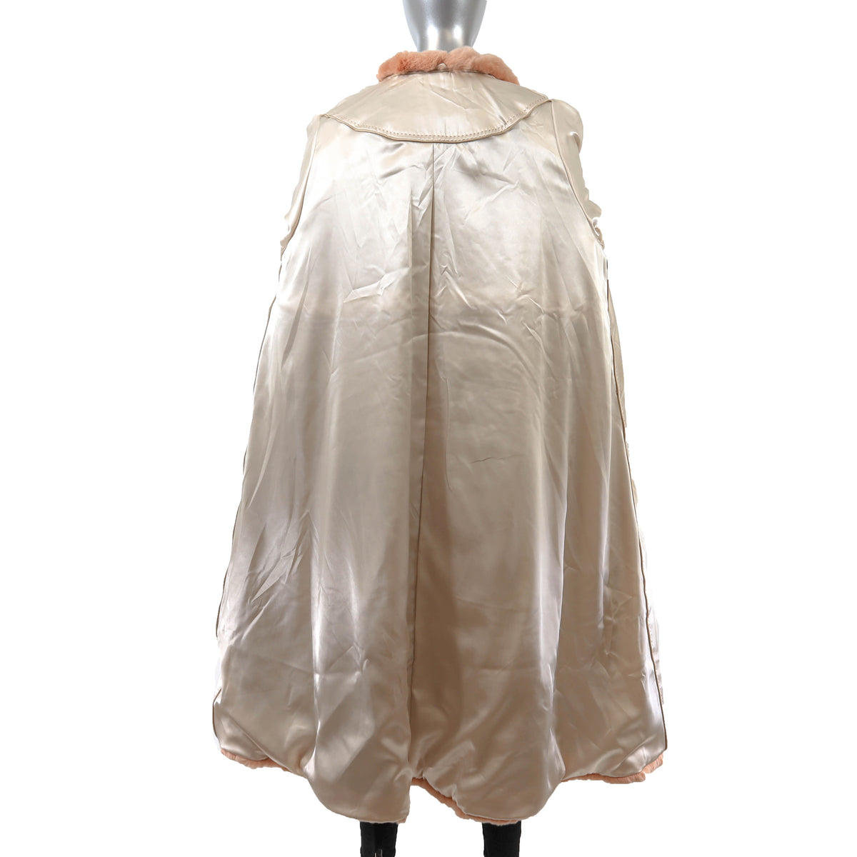 Peach Rabbit Coat- Size XL