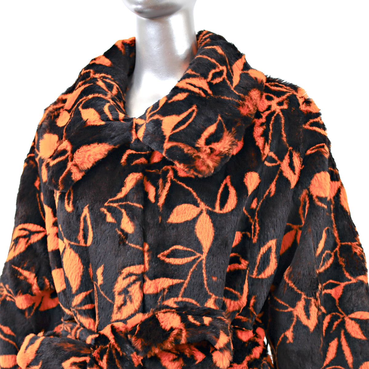 Multicolor Rabbit Coat- Size L
