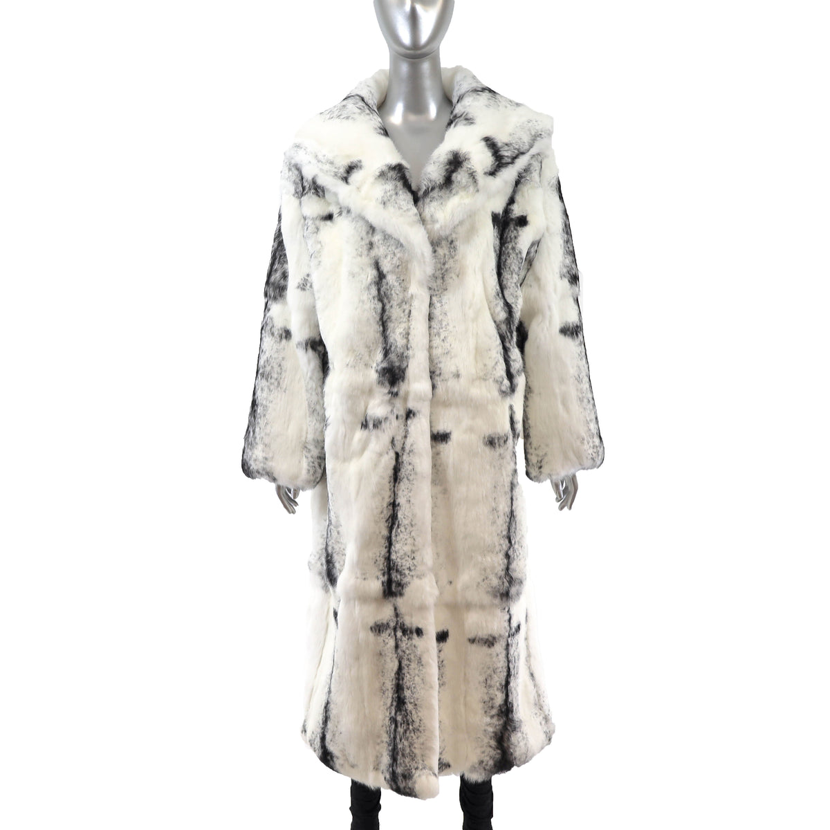 Multicolor Rabbit Coat- Size L