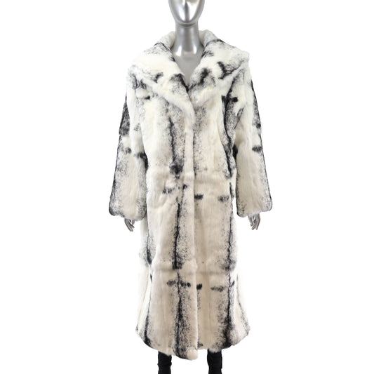 Multicolor Rabbit Coat- Size L