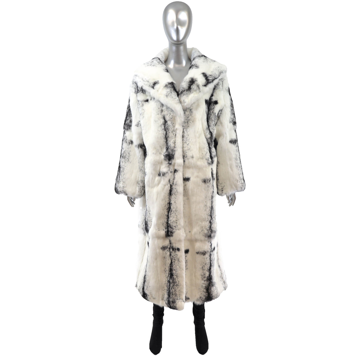 Multicolor Rabbit Coat- Size L