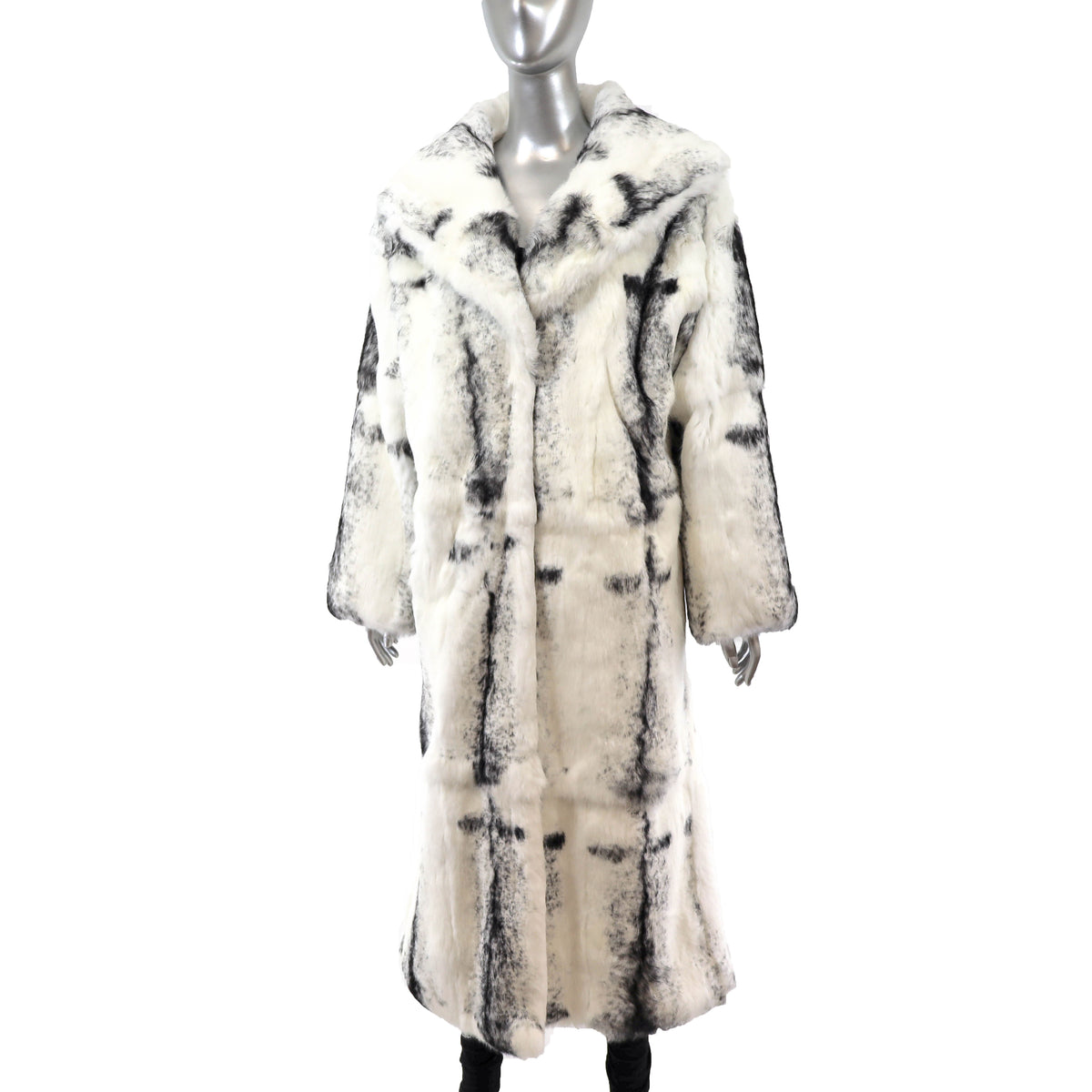 Multicolor Rabbit Coat- Size L