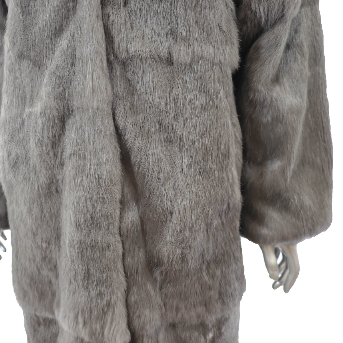 Grey Rabbit Coat- Size M