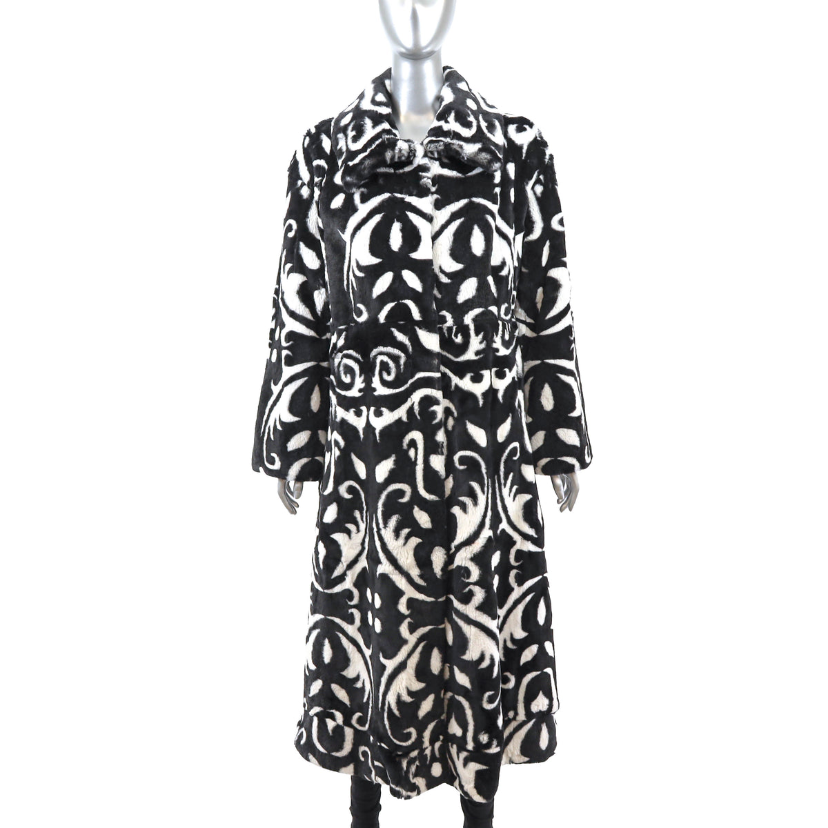 Multicolor Rabbit Coat- Size L