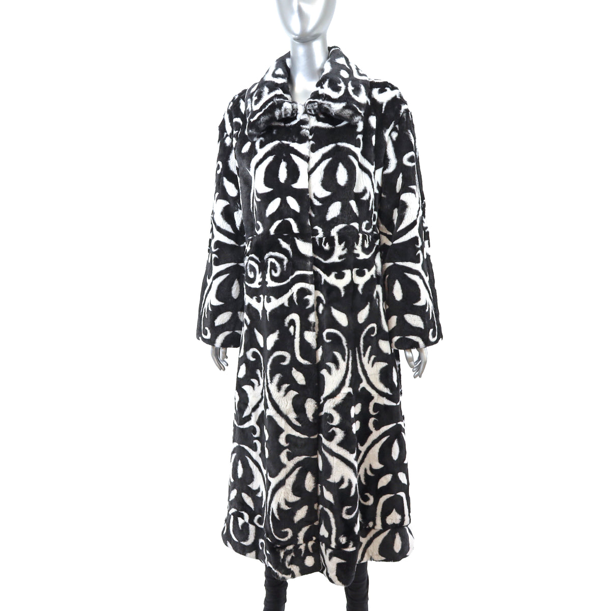 Multicolor Rabbit Coat- Size L