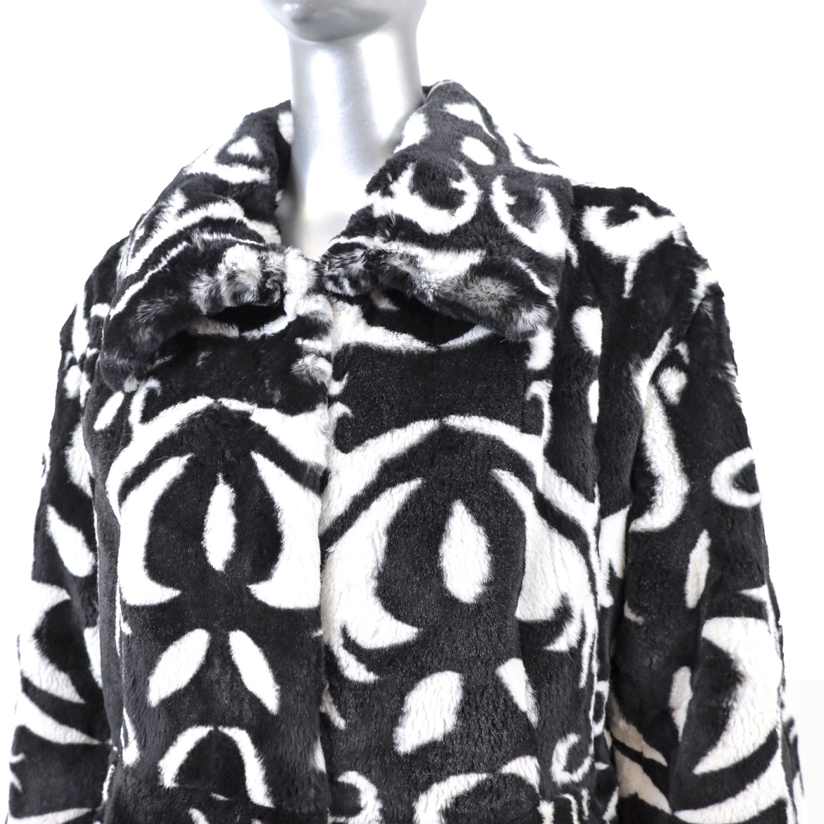 Multicolor Rabbit Coat- Size L
