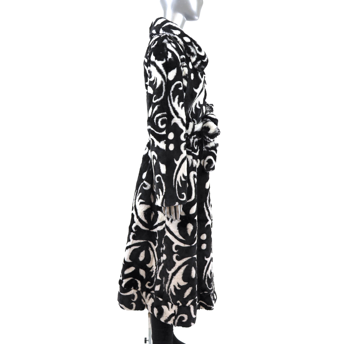 Multicolor Rabbit Coat- Size L