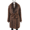 Knitted Rex Rabbit Coat- Size L