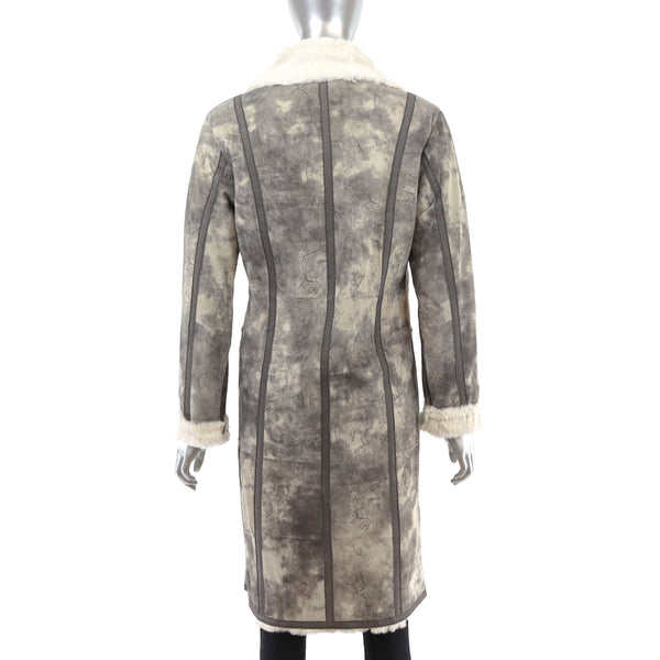 Grey Hide Out Rabbit Coat- Size XS