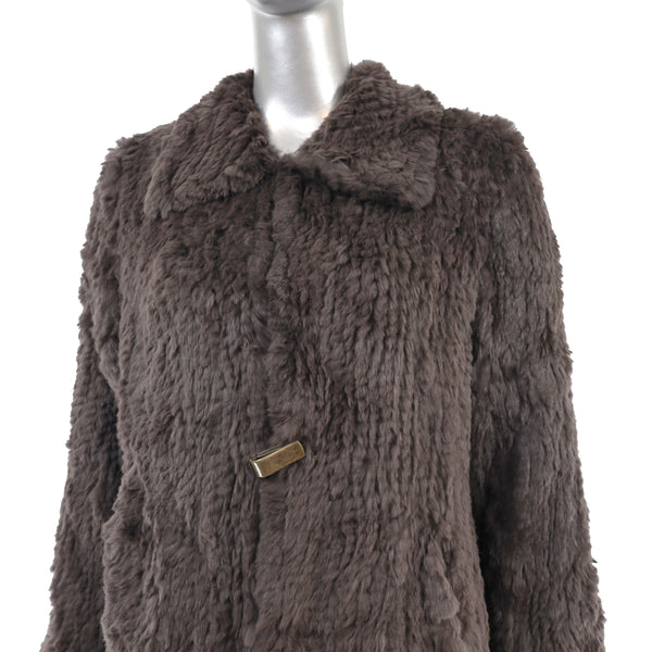Knitted Rabbit Coat- Size L