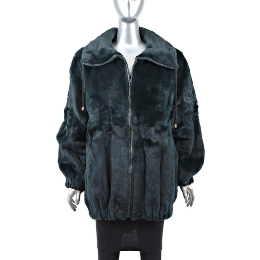 Dark Green Rabbit Jacket- Size XL-XXL