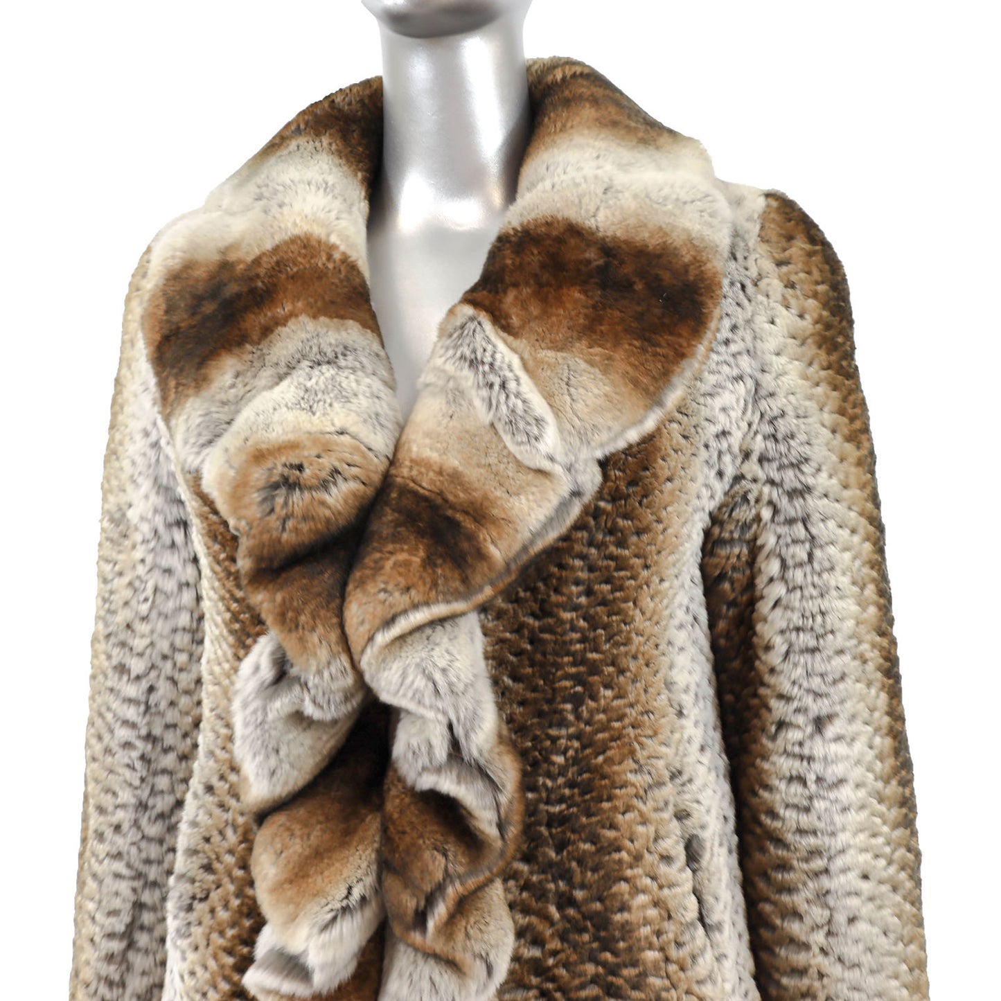 Rex Rabbit Jacket with Ruffles- Size S
