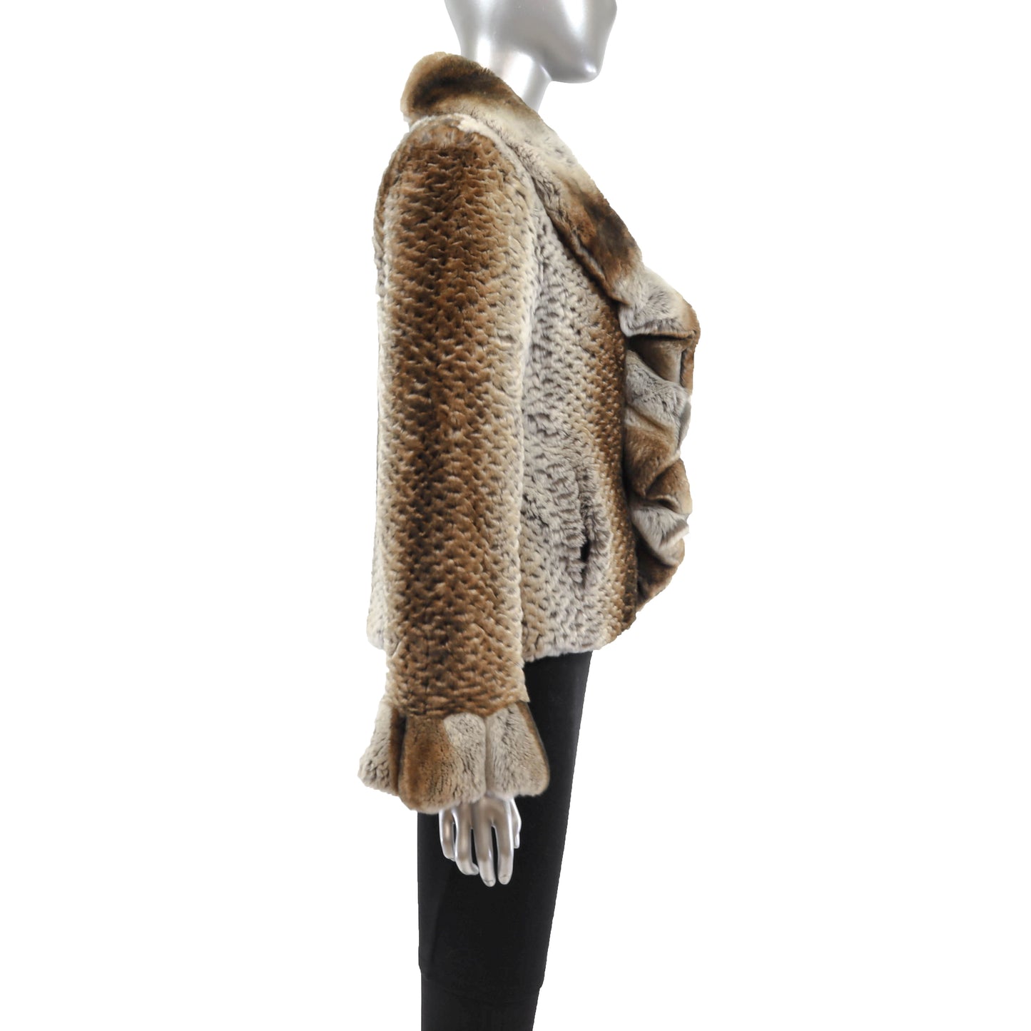 Rex Rabbit Jacket with Ruffles- Size S
