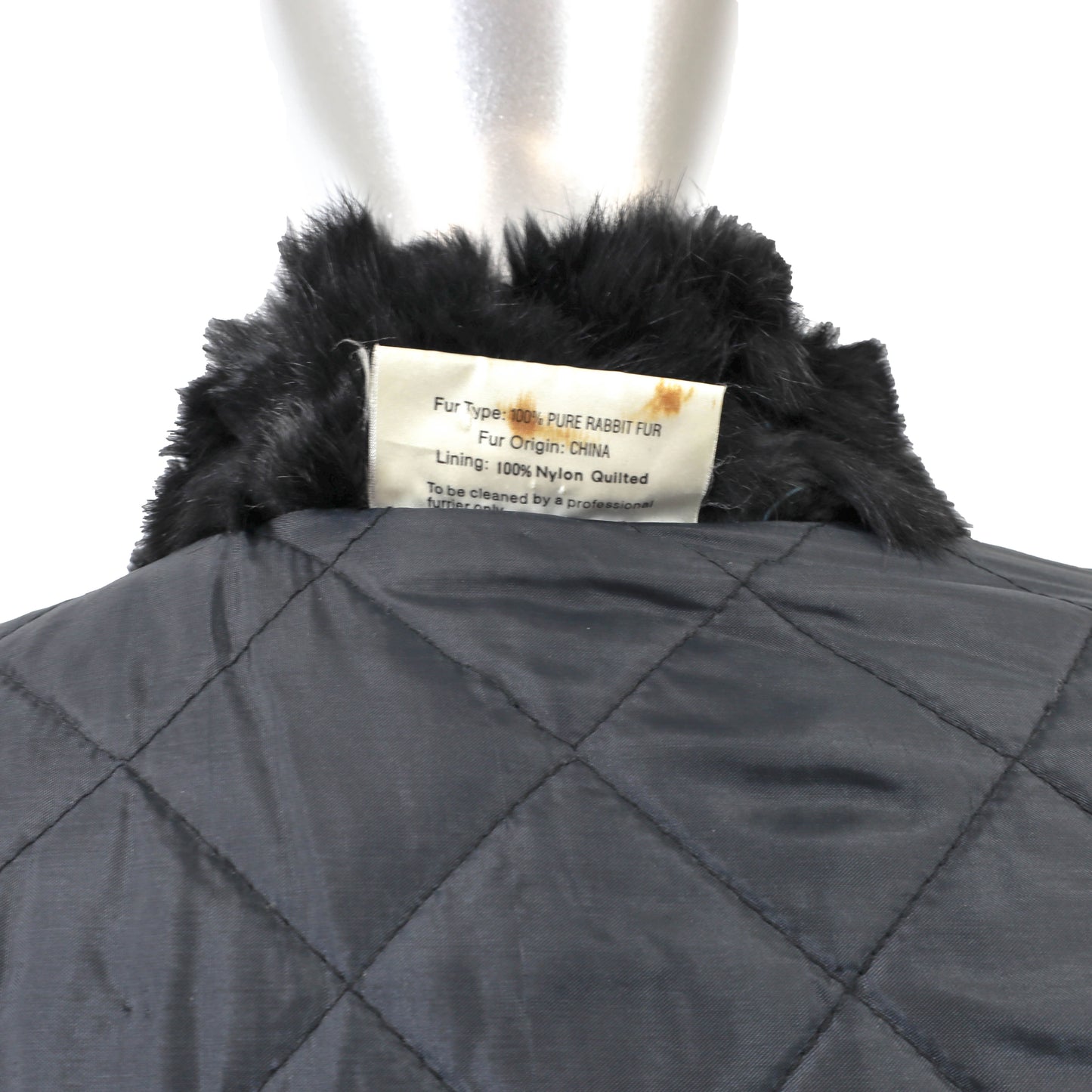 Black Section Rabbit Jacket- Size M