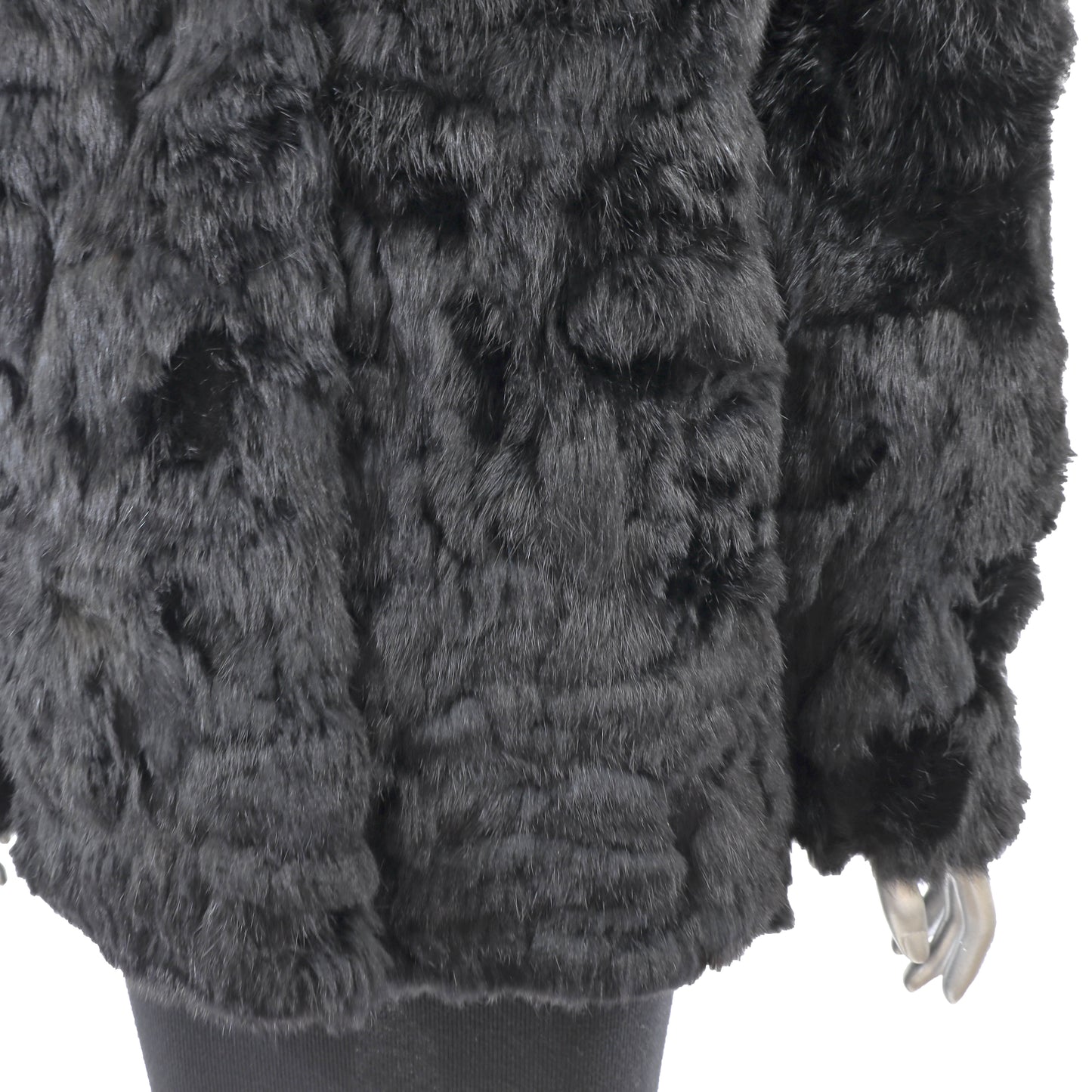 Black Section Rabbit Jacket- Size M