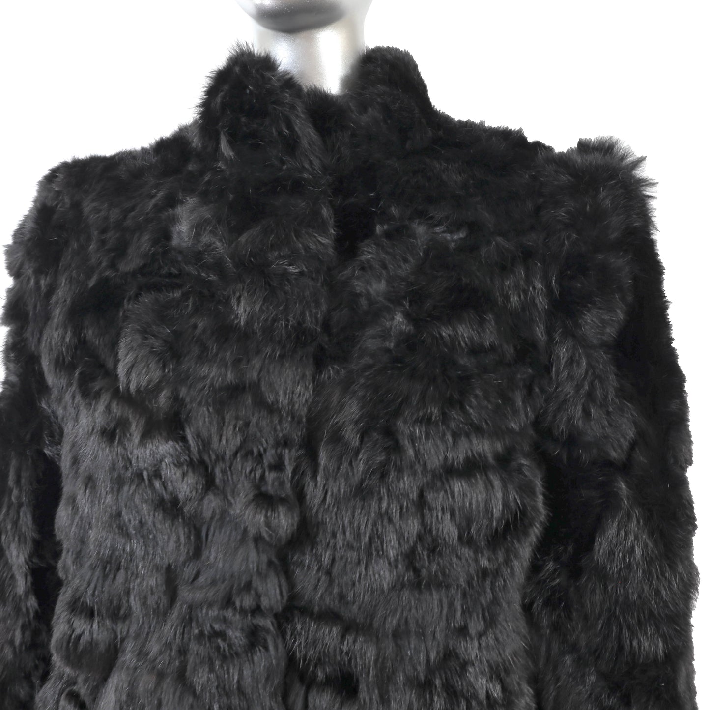 Black Section Rabbit Jacket- Size M
