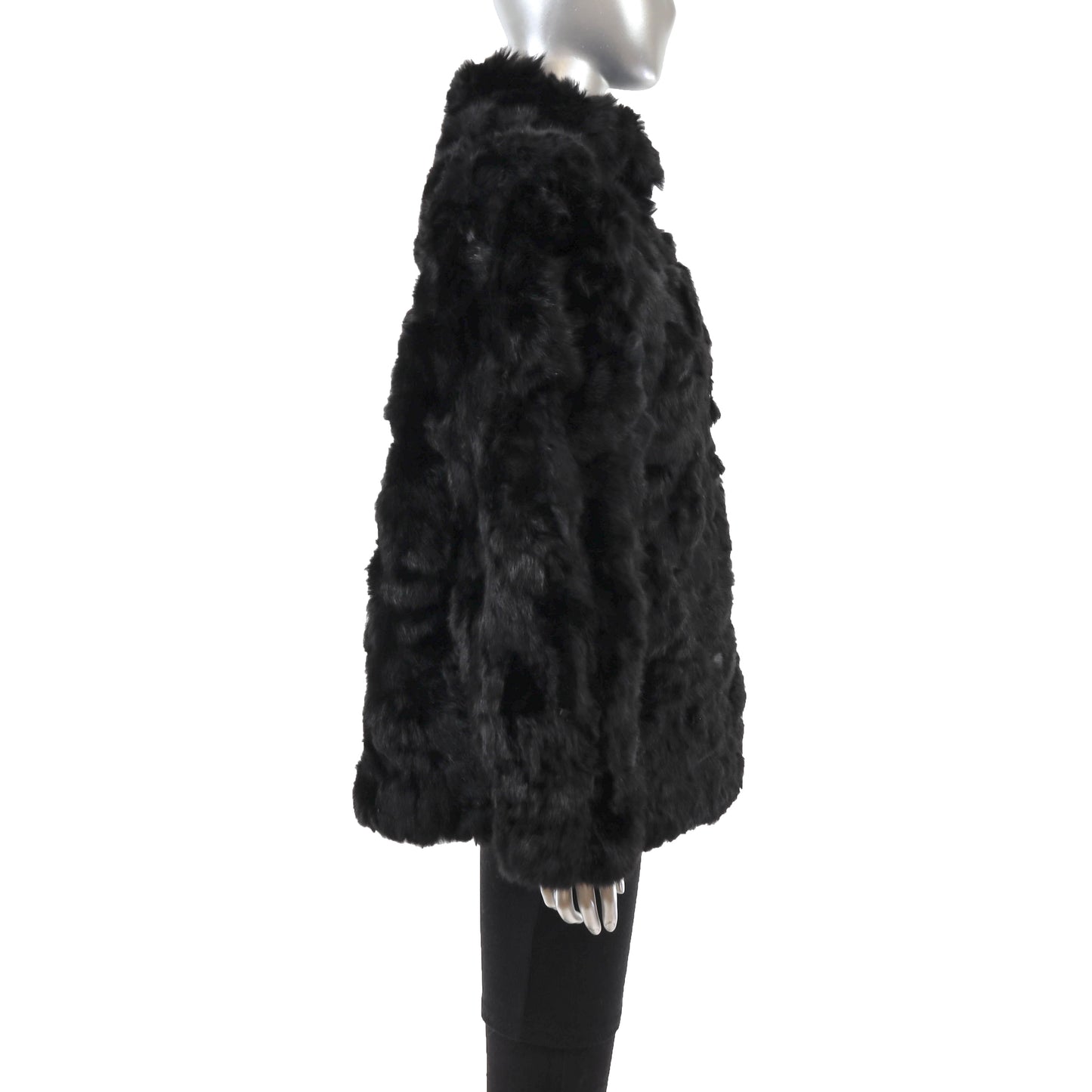 Black Section Rabbit Jacket- Size M