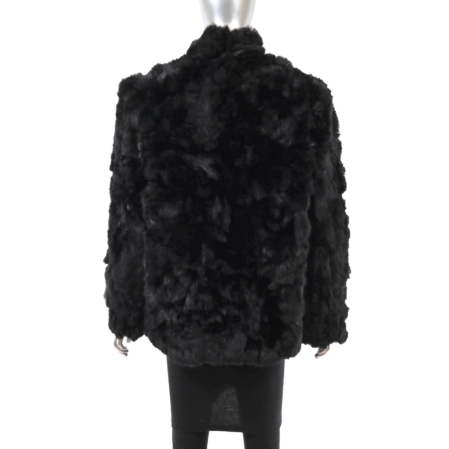 Black Section Rabbit Jacket- Size M