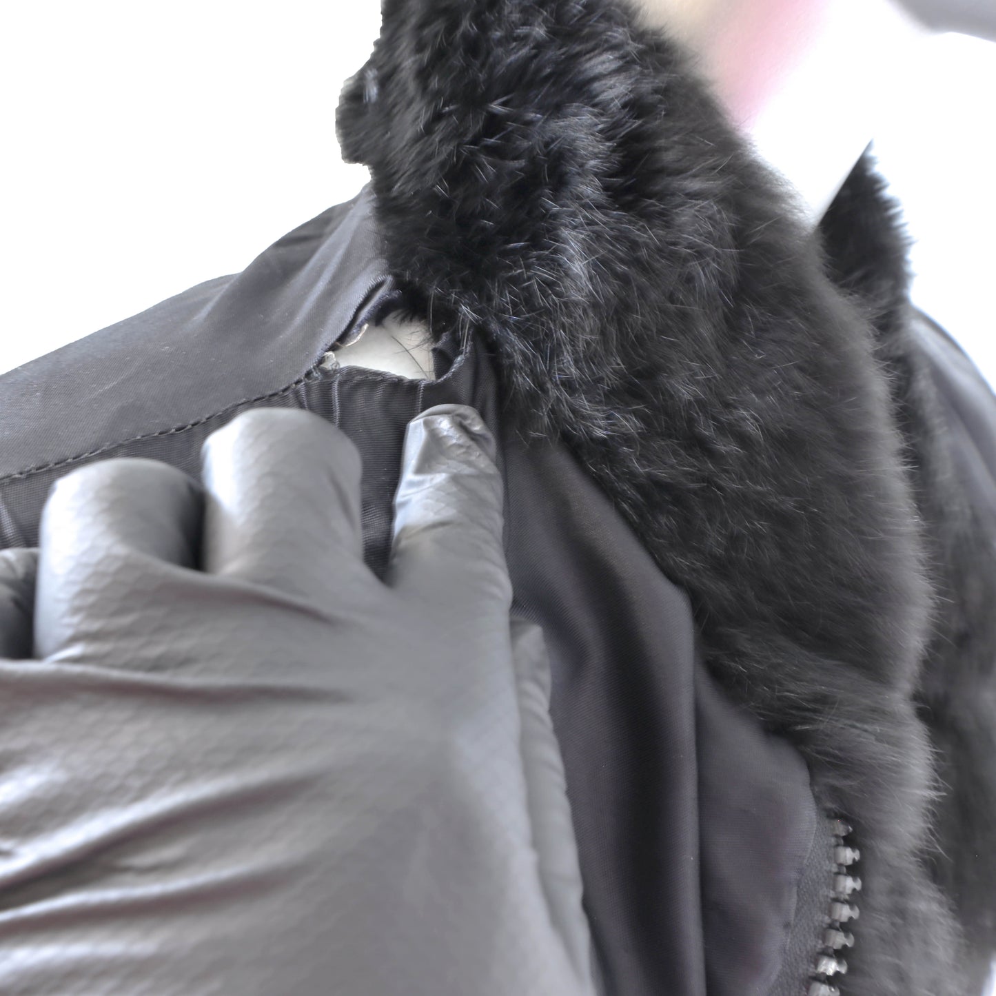 Black Rabbit and Lamb Jacket- Size M