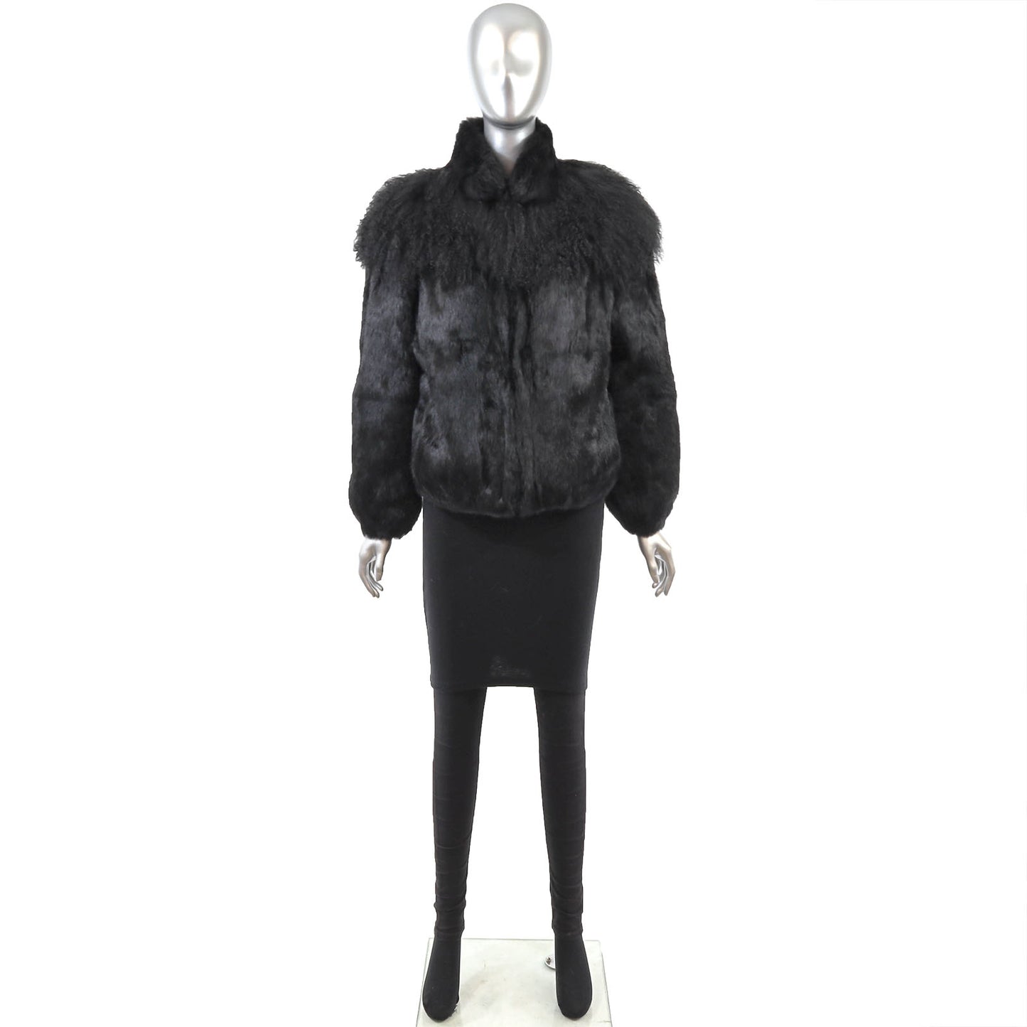 Black Rabbit and Lamb Jacket- Size M