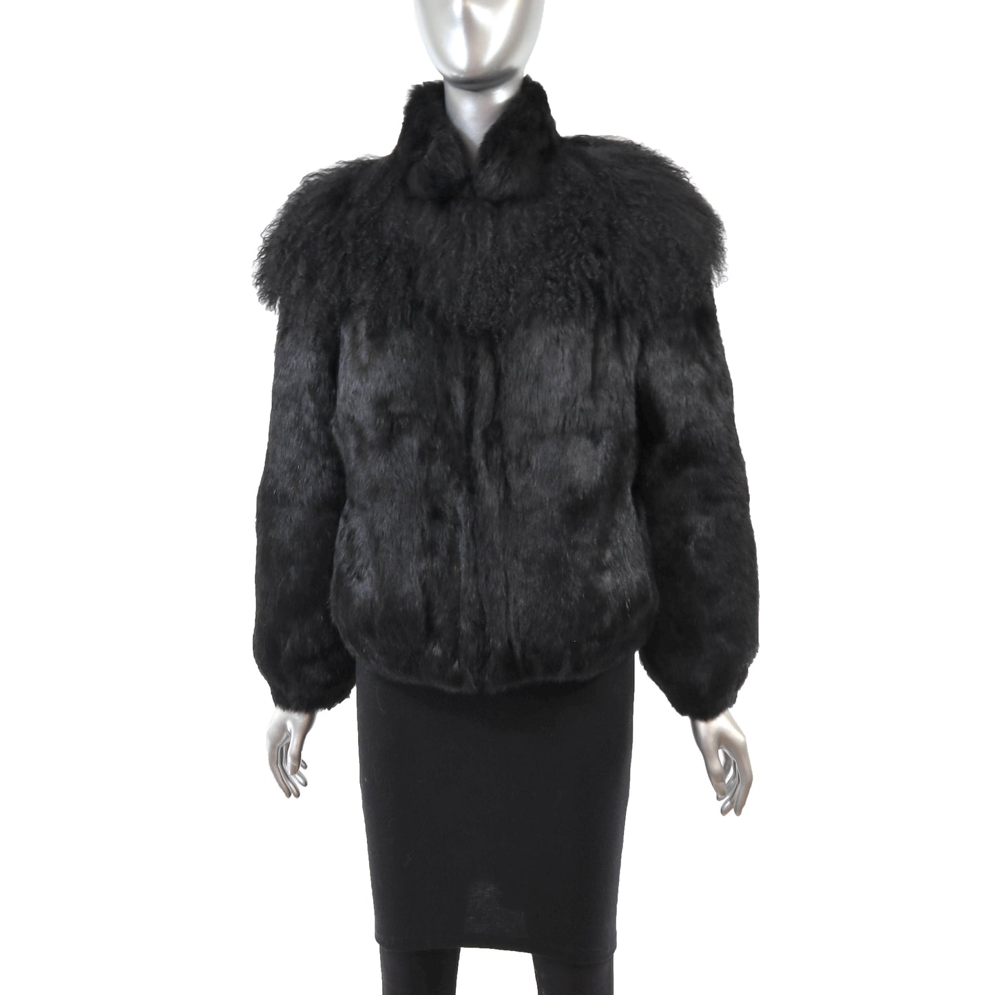 Black Rabbit and Lamb Jacket- Size M
