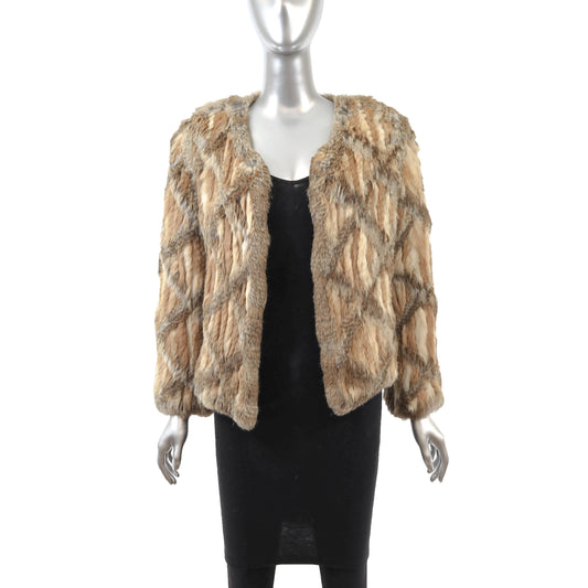 Knitted Rabbit Jacket- Size S