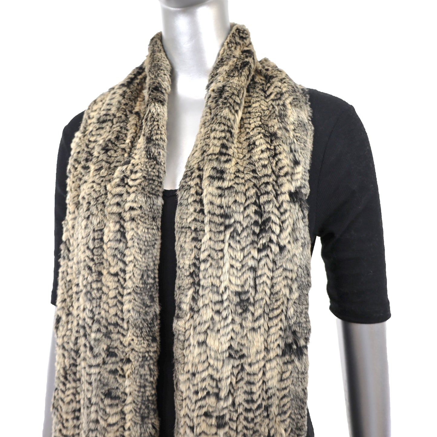 Knitted Rabbit Scarf- Size Free
