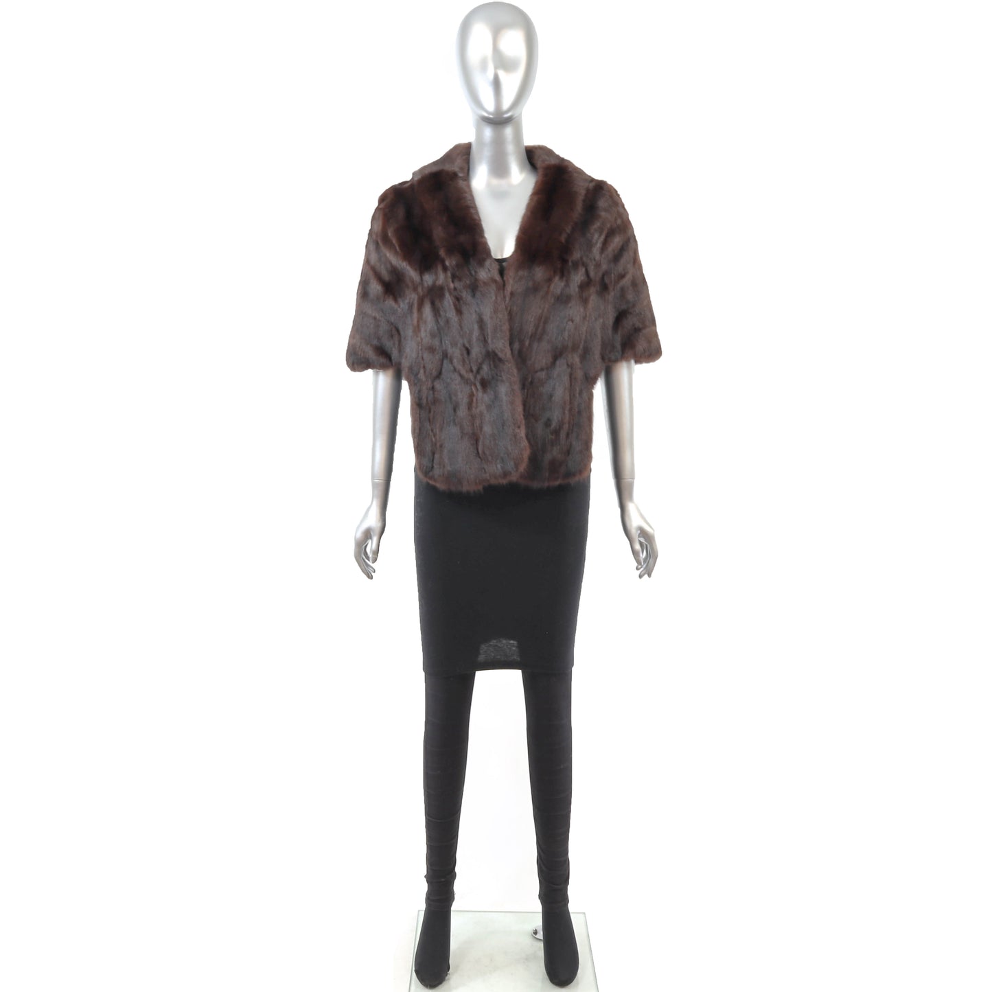 Brown Rabbit Stole- Size S