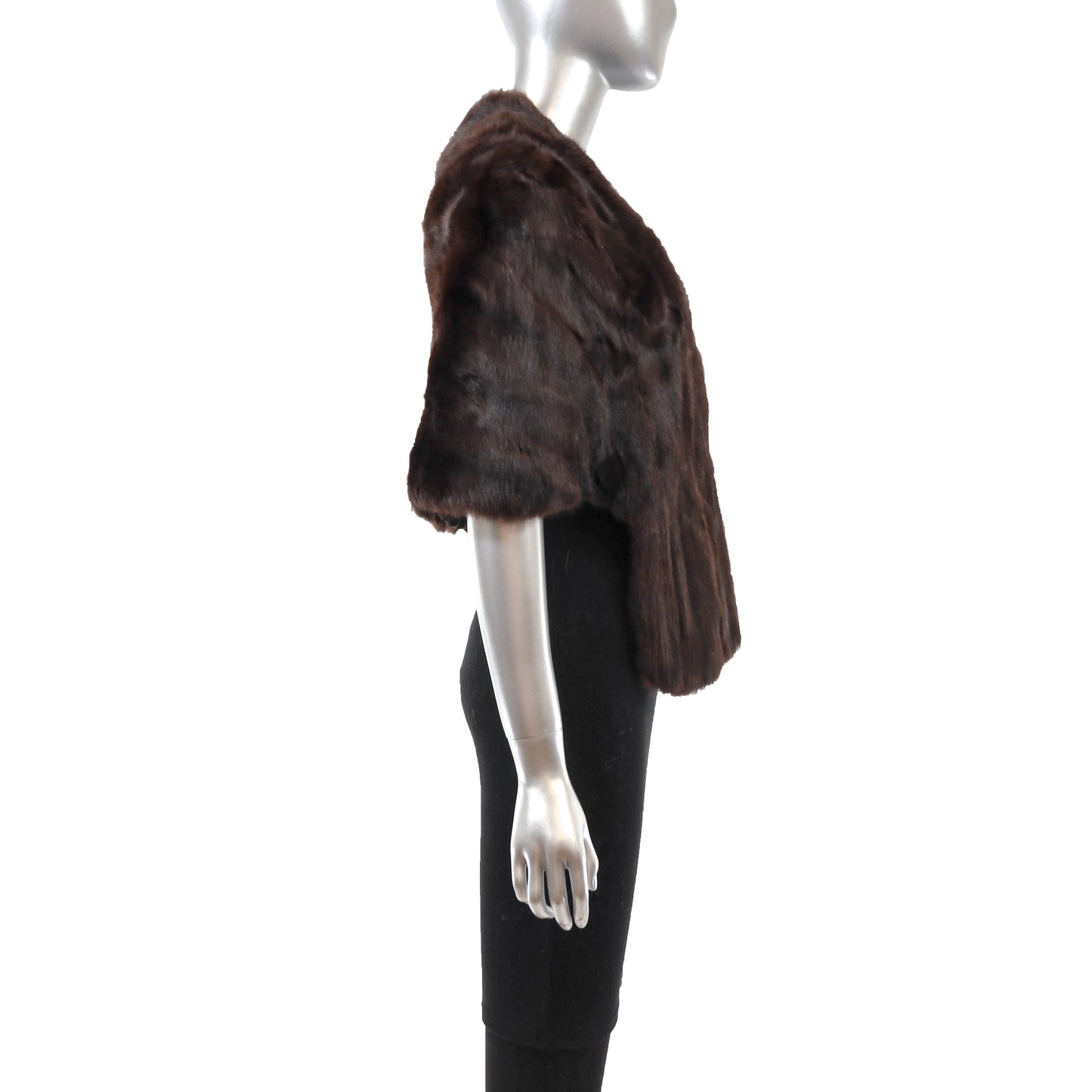 Brown Rabbit Stole- Size S