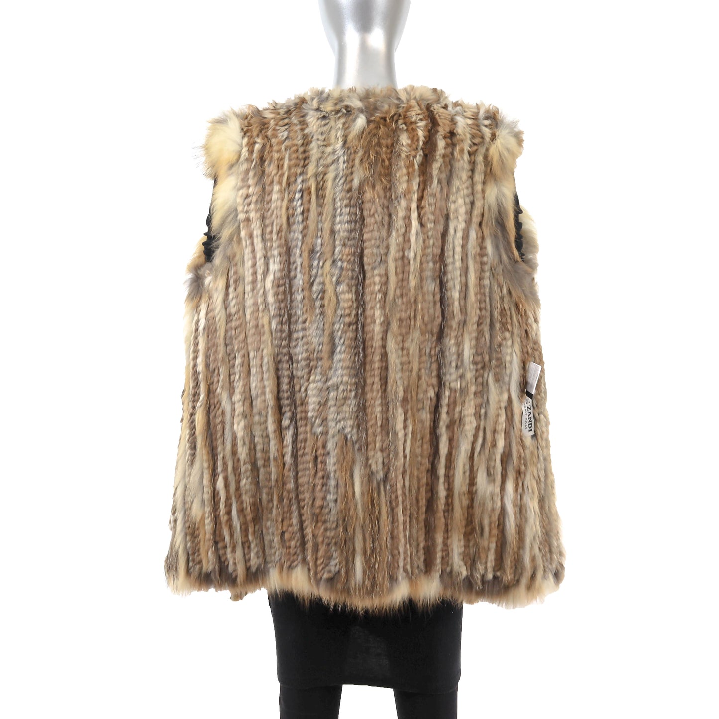 Knitted Hooded Rabbit Vest- Size M