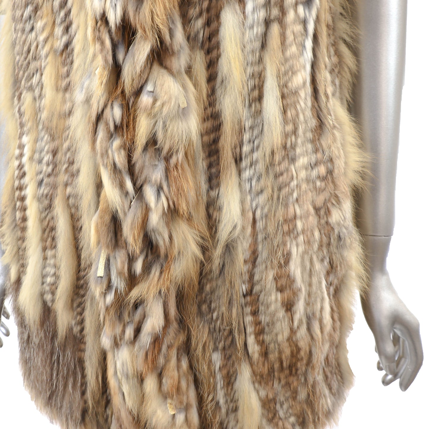 Knitted Hooded Rabbit Vest- Size M