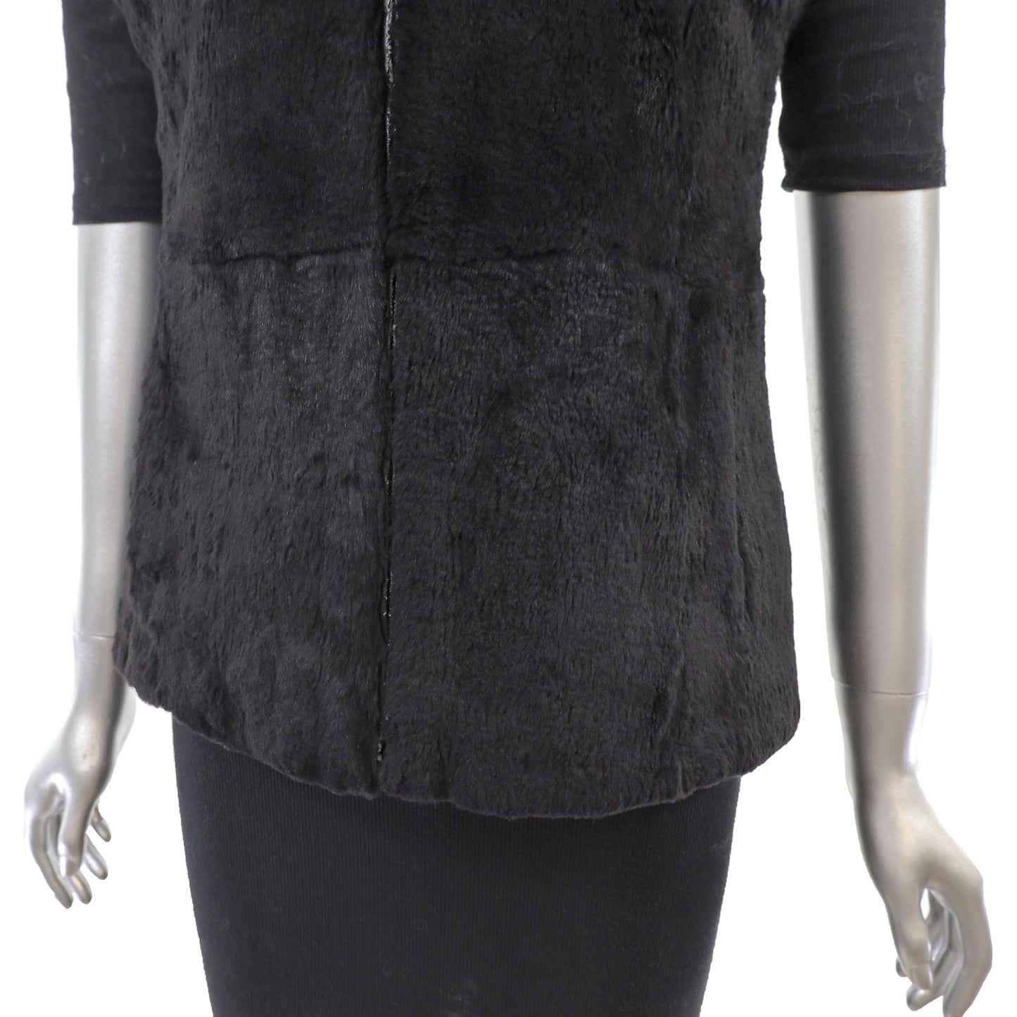 Sheared Rabbit Vest- Size S