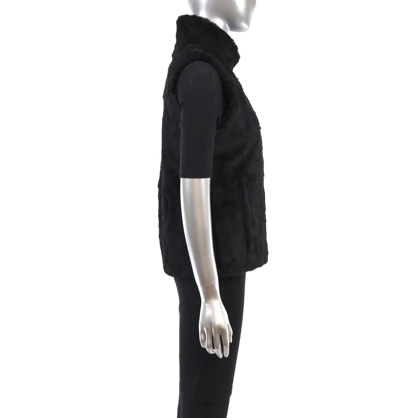 Sheared Rabbit Vest- Size S