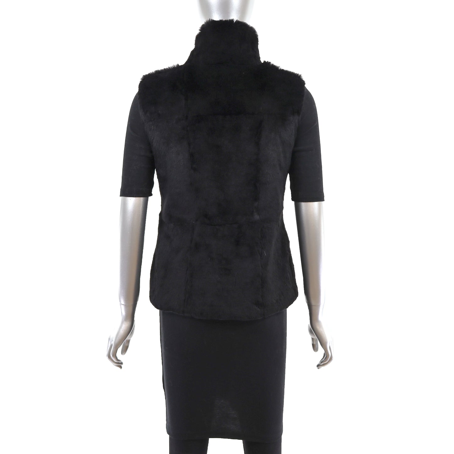 Sheared Rabbit Vest- Size S