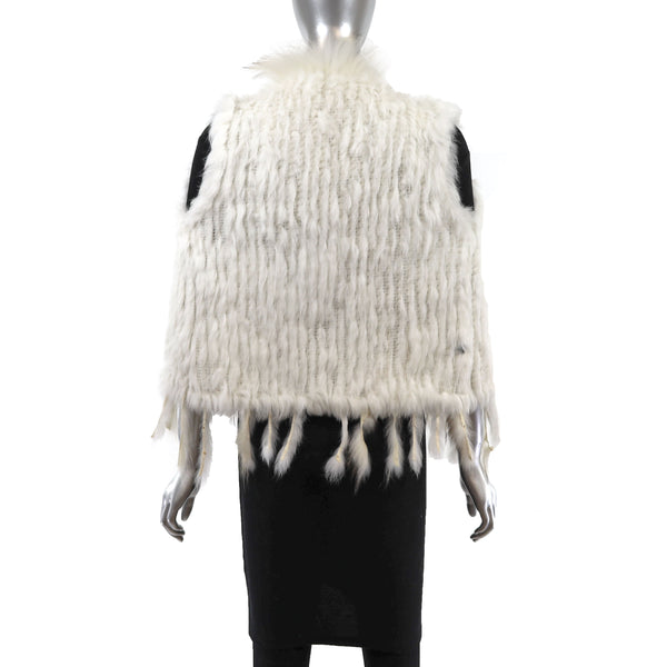 Knitted Rabbit Vest- Size XS