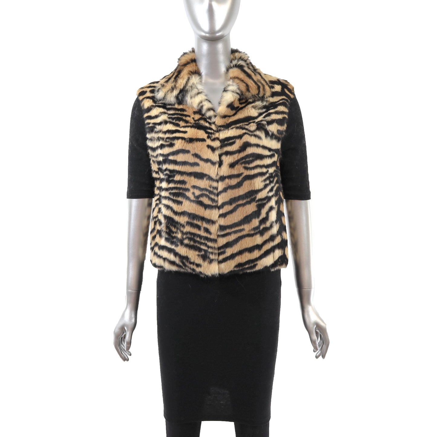 Animal Printed Rabbit Vest- Size S